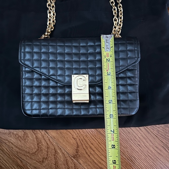 CELINE Calfskin Quilted Medium C Bag Black - Picture 14 of 16